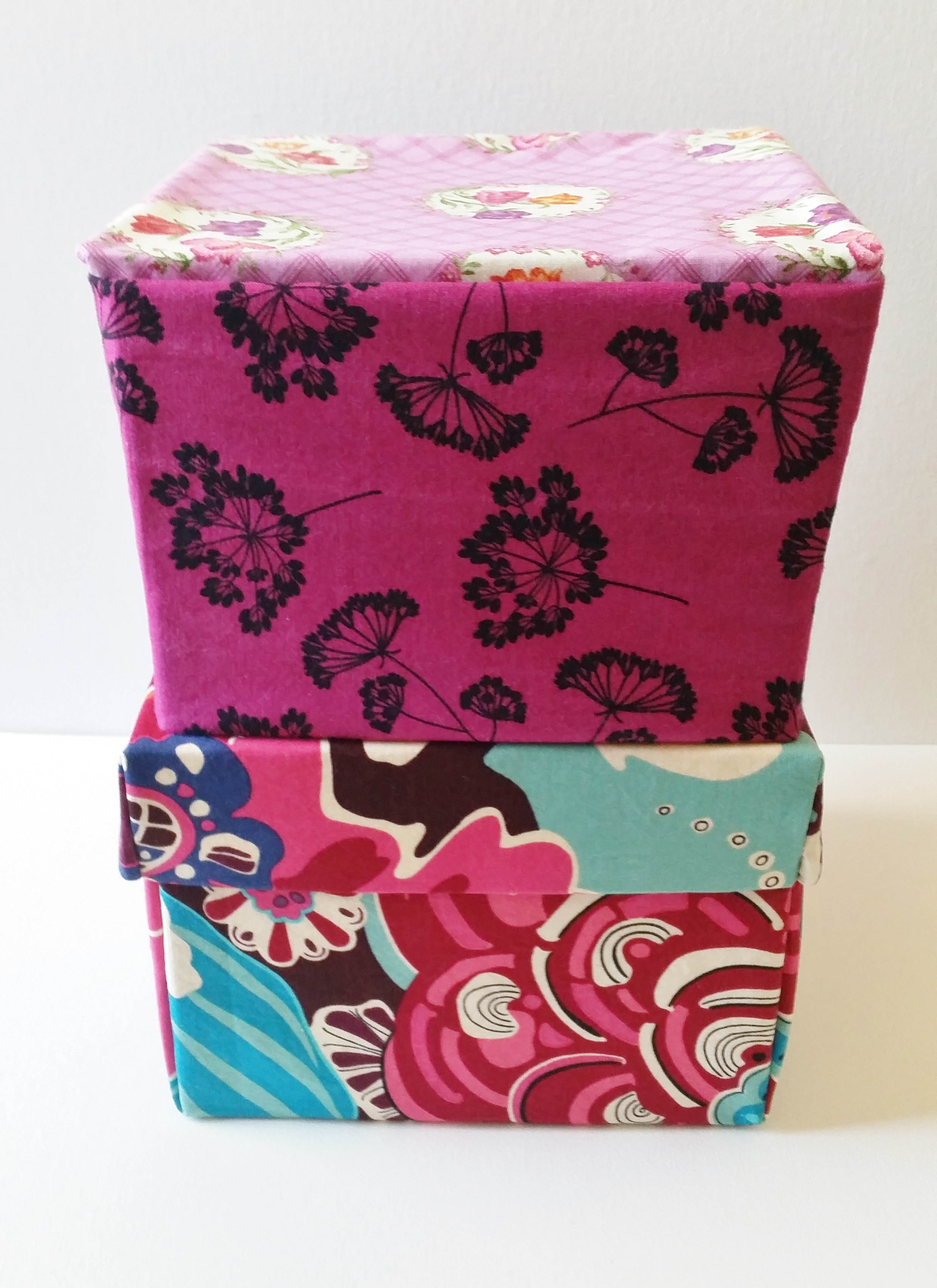 DIY Fabric Box With Lid Tutorial